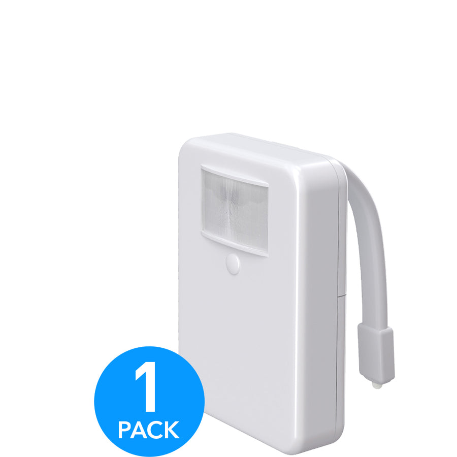 Advanced 16-Color Infrared-Sensor LED Toilet Light, Internal Memory, Light Detection (White)